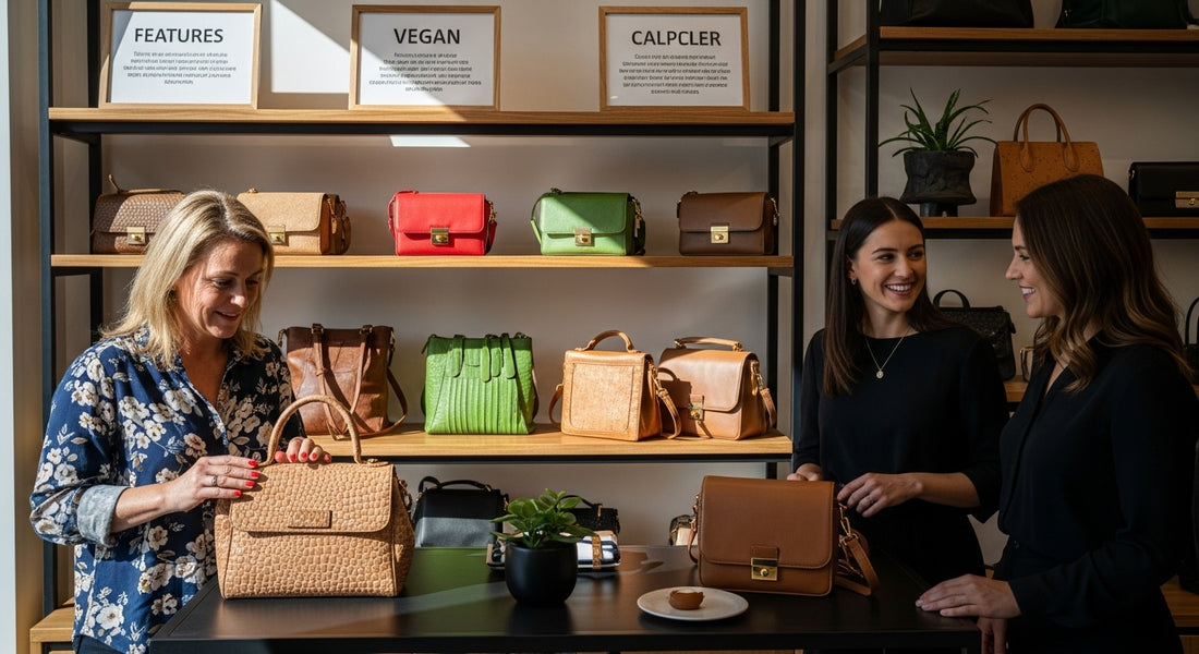 vegan purse features
