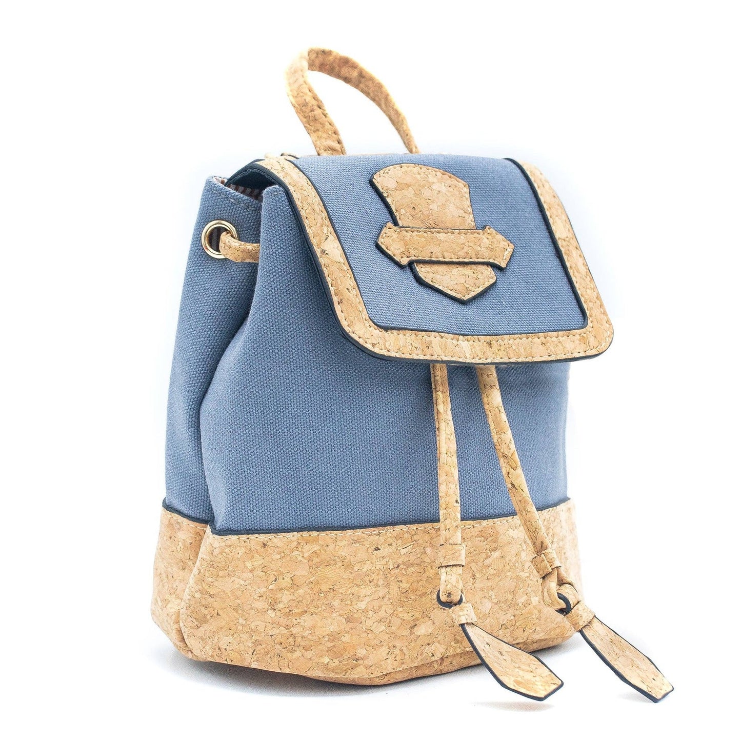 Ladies/Girls Mini Cork Backpack - Light Blue