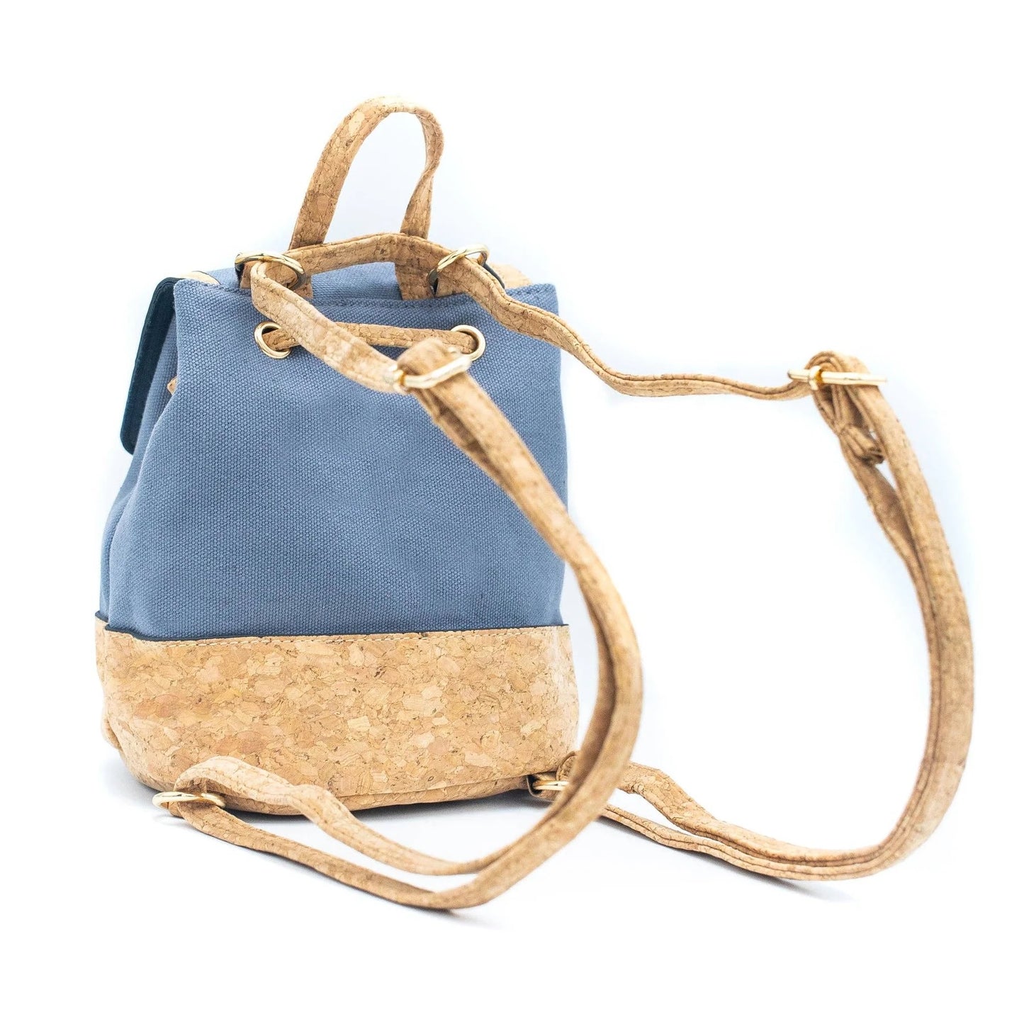 Ladies/Girls Mini Cork Backpack - Light Blue