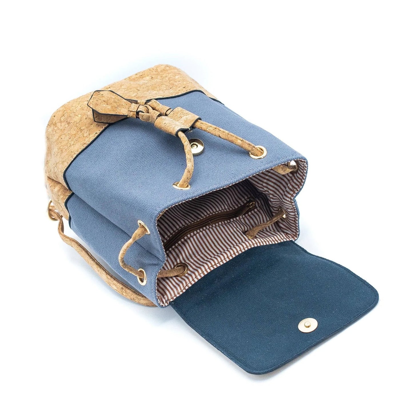 Ladies/Girls Mini Cork Backpack - Light Blue