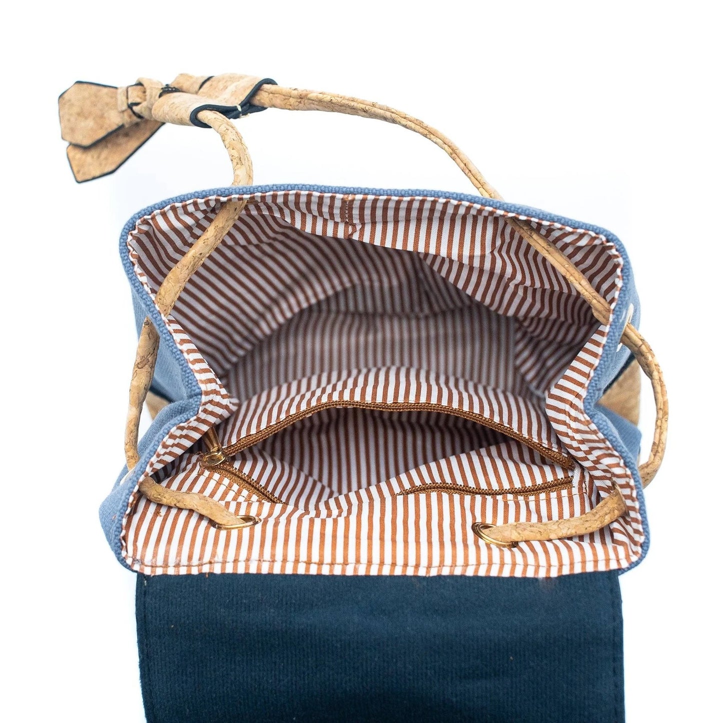 Ladies/Girls Mini Cork Backpack - Light Blue