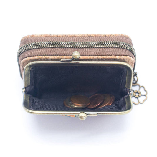 Floral Cork Card Wallet