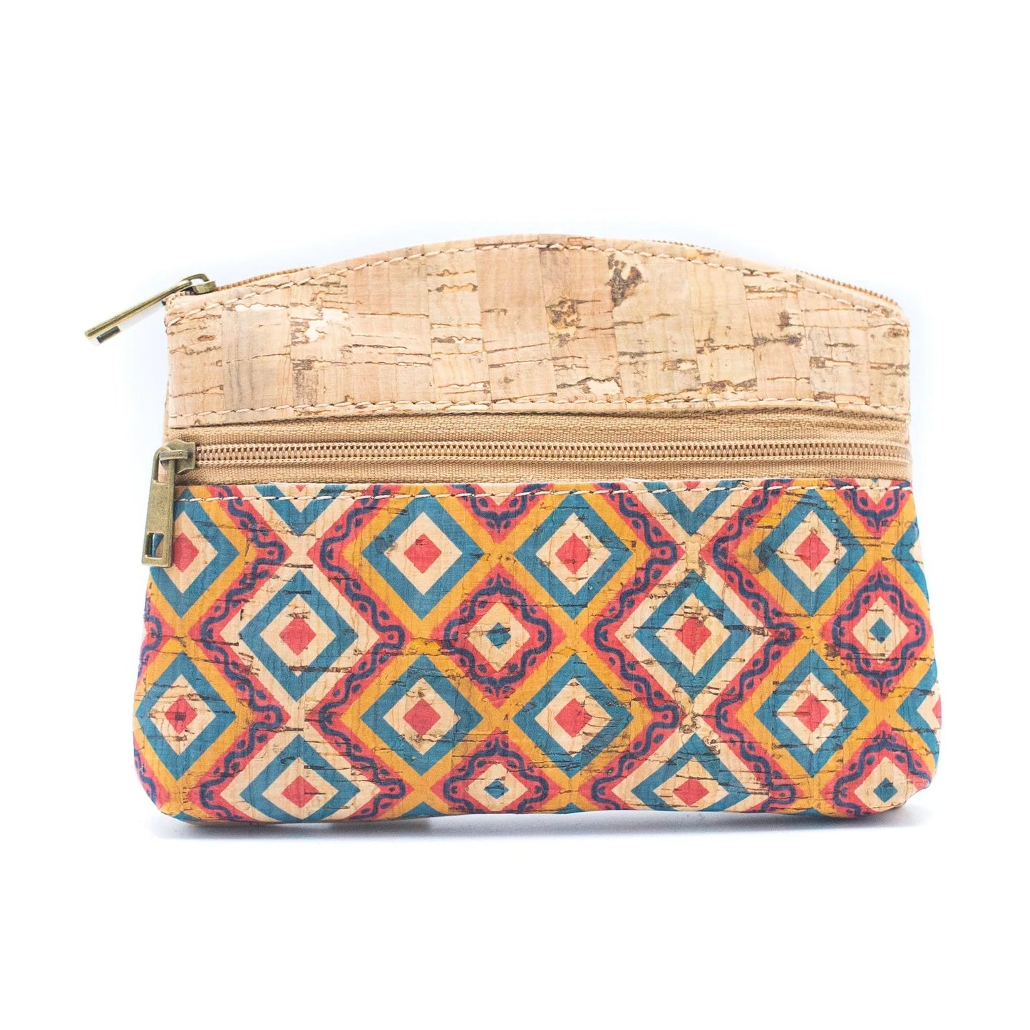 Cork Zipper Coin Purse Wallet