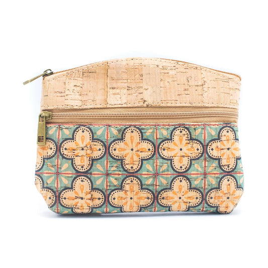 Cork Zipper Coin Purse Wallet
