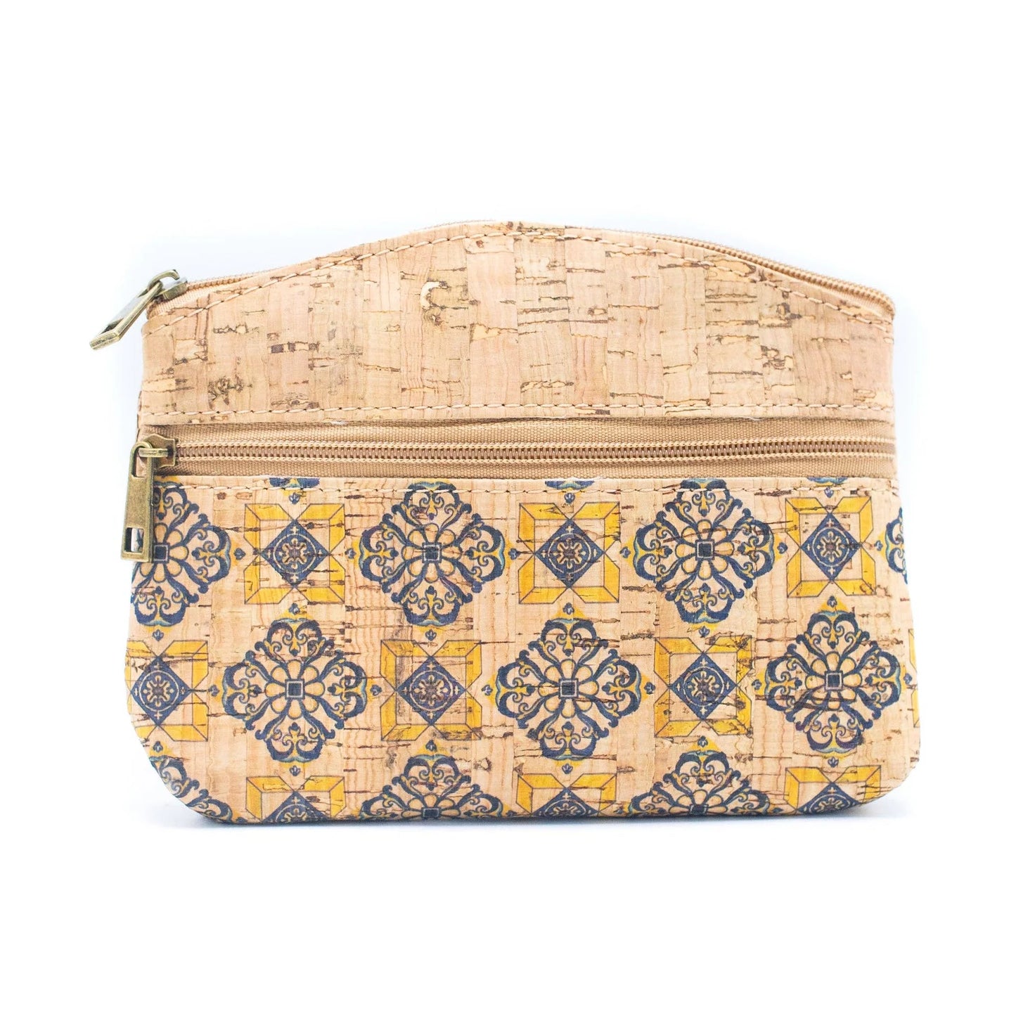 Cork Zipper Coin Purse Wallet