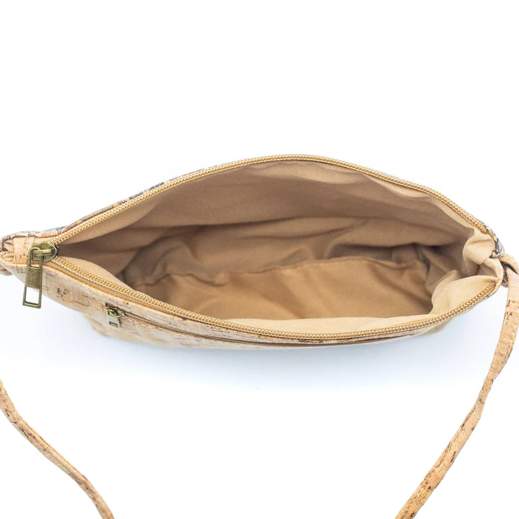 Natural Pattern Cork Crossbody Bag