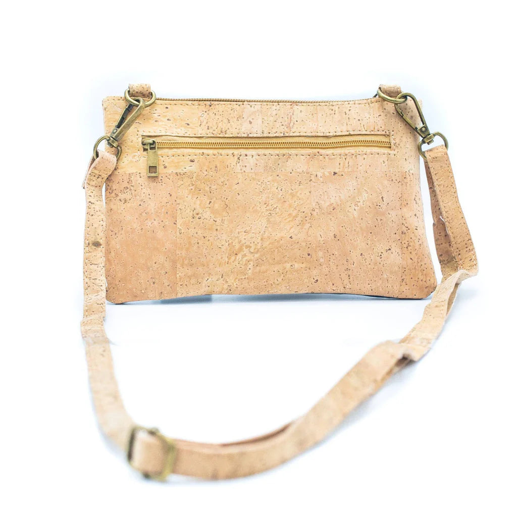 Mio Criss-Cross Cork Crossbody Bag