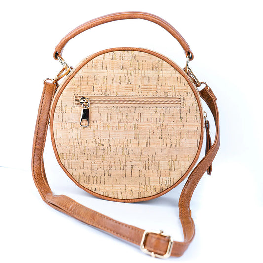 Printed Cork Round Handbag for Women