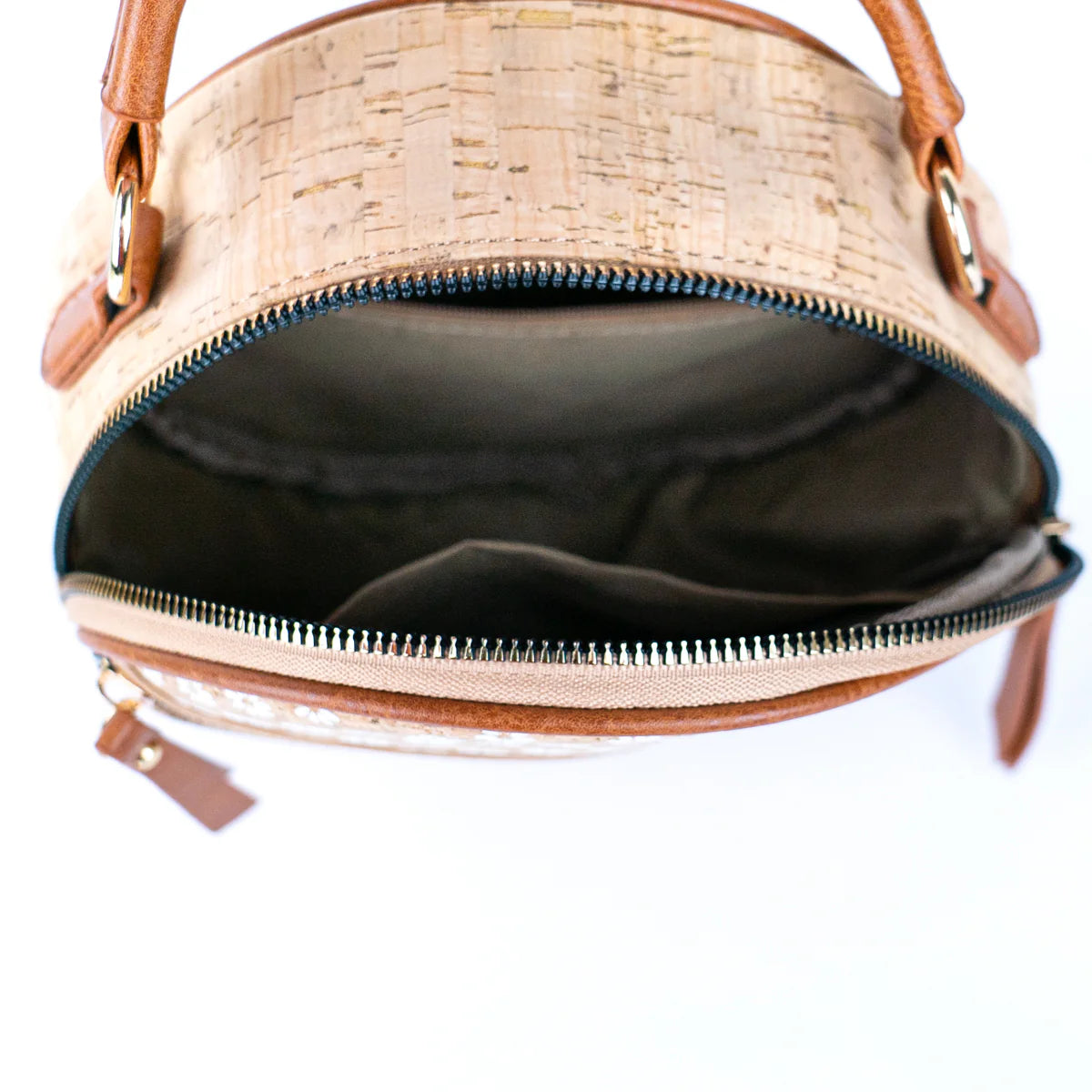 Printed Cork Round Handbag for Women