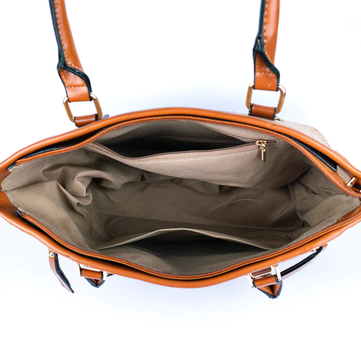 Printed Cork Women’s Handbag with Adjustable Strap