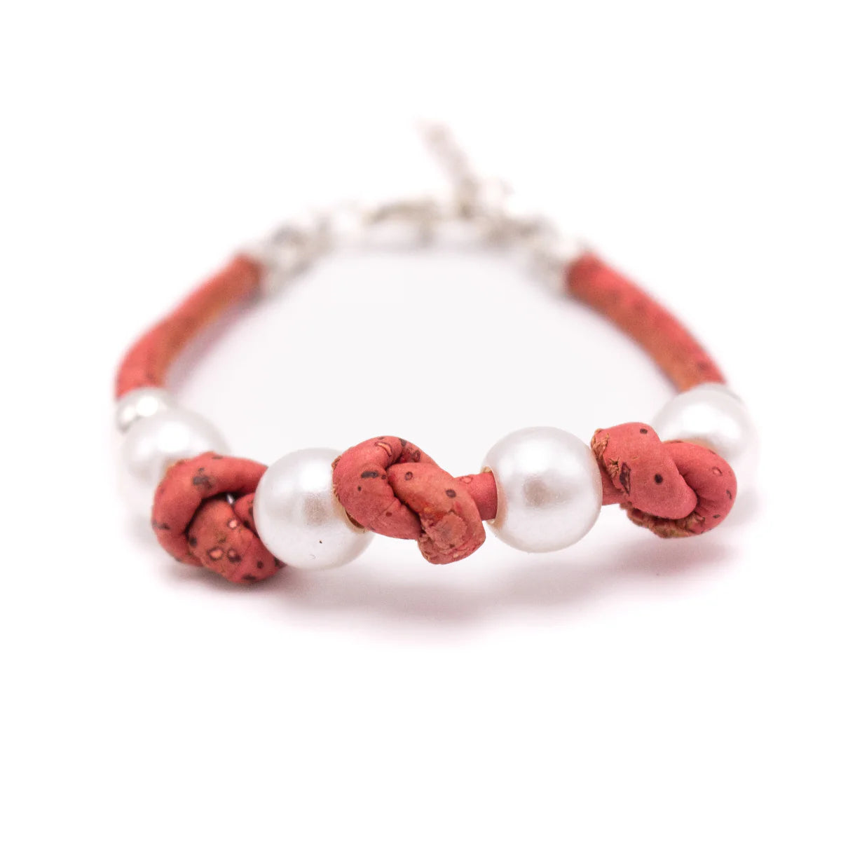 Women's Cork Elegant Bracelet In Red