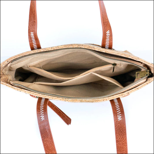 Printed Cork Tote Bag