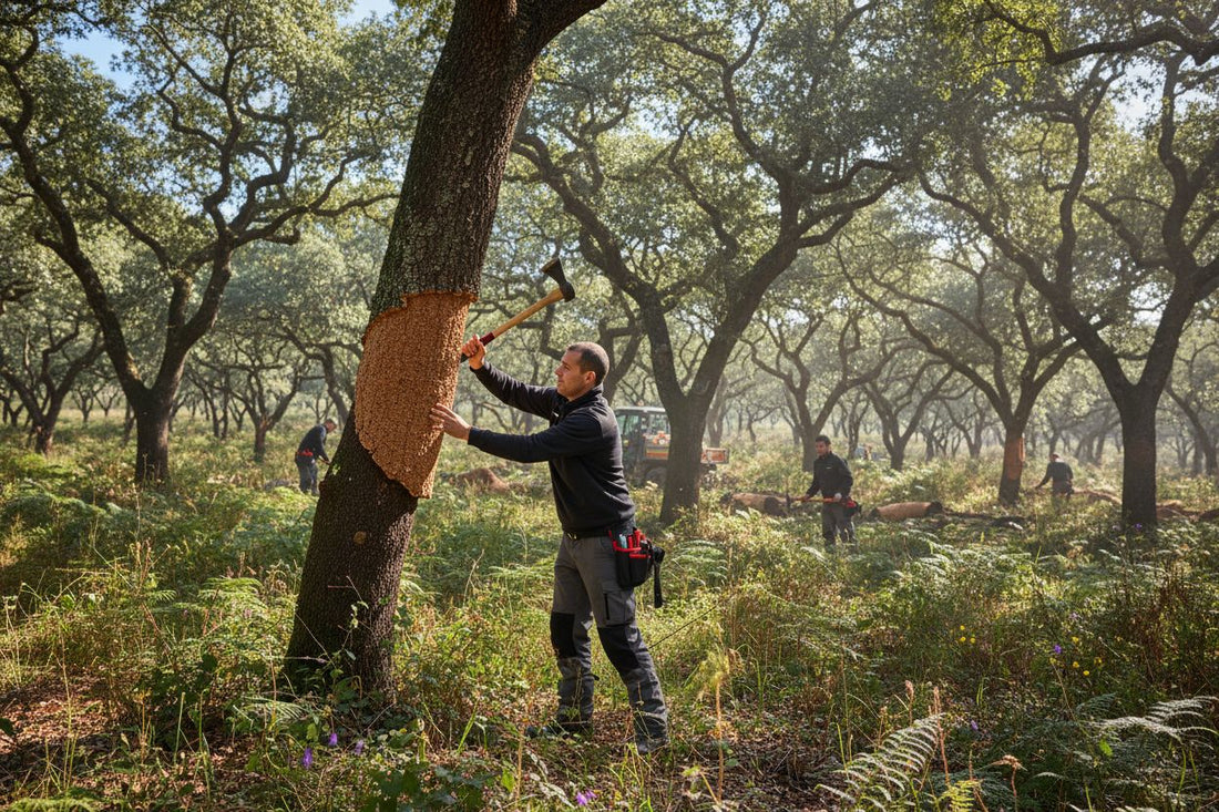 cork oak forest harvesting