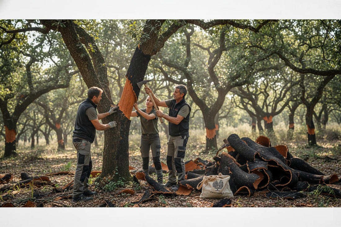 cork fabric harvesting