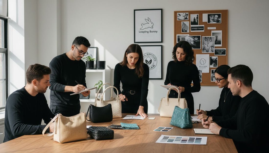 cruelty-free handbag studio