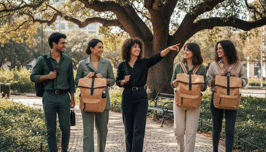 cork backpack lifestyle