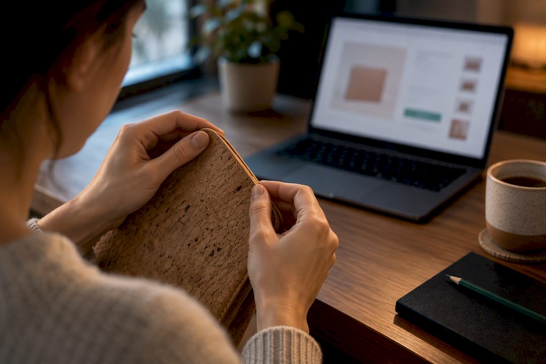 Checking cork accessory company details online