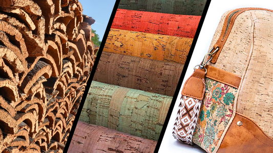 vegan leather alternative Image of Cork Fabric