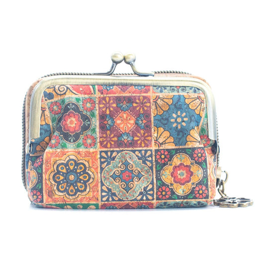 Floral Cork Card Wallet