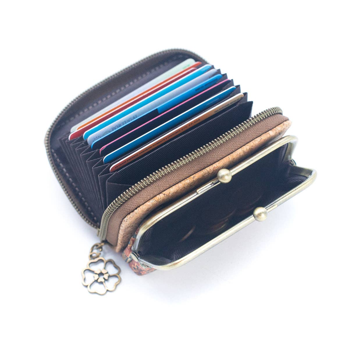 Floral Cork Card Wallet