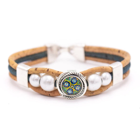 Cork Handmade Original Bracelet - Blue