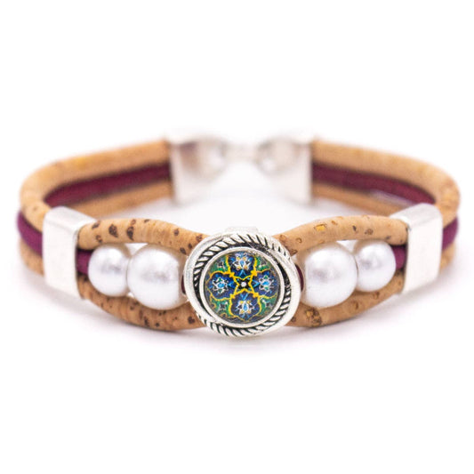 Cork Handmade Original Bracelet - Red