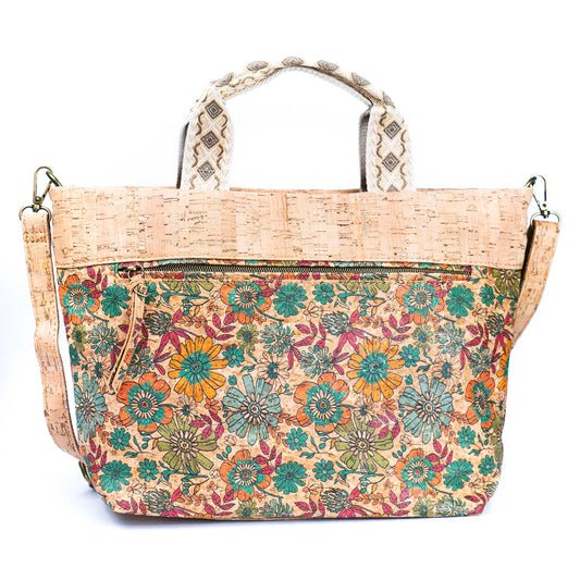 Bohemian Elegance Natural Cork Tote
