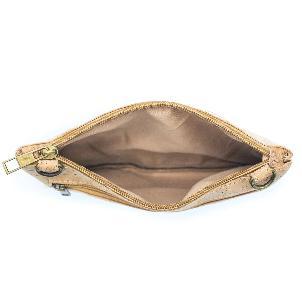 Mio Criss-Cross Cork Crossbody Bag