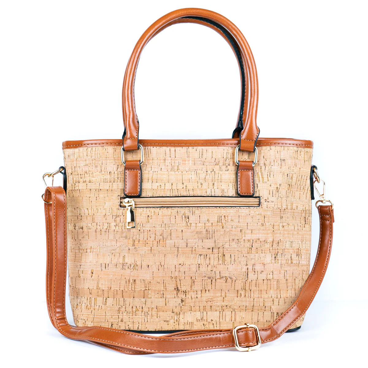 Printed Cork Women’s Handbag with Adjustable Strap