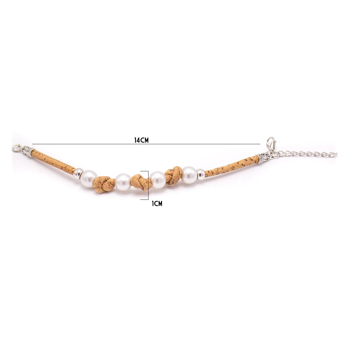 Women's Cork Elegant Bracelet In Burgundy